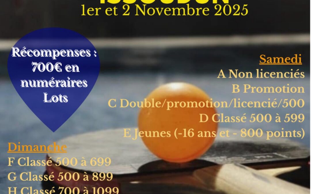 Tournoi régional Issoudun 2025