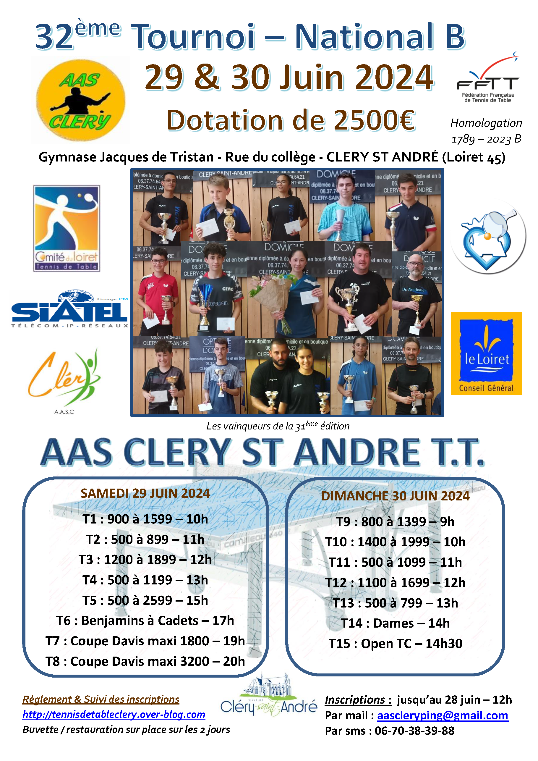 Tournoi National B de Cléry St André