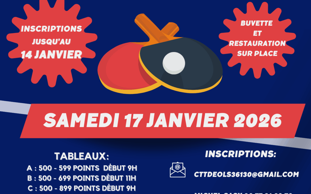 Tournoi Déols 2026