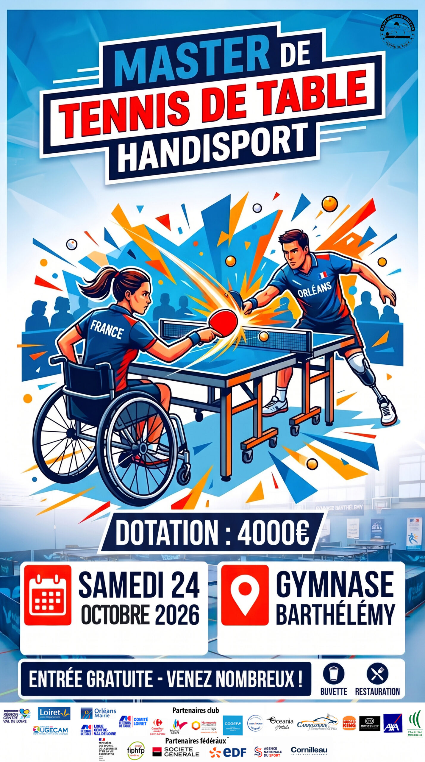 Master handisport St Marceau Orléans