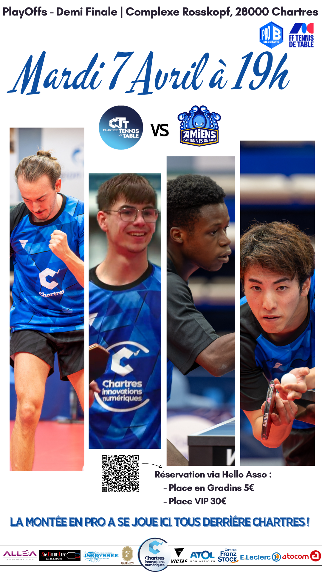 1/2 finales PlayOffs Pro B C'Chartres/Amiens STT