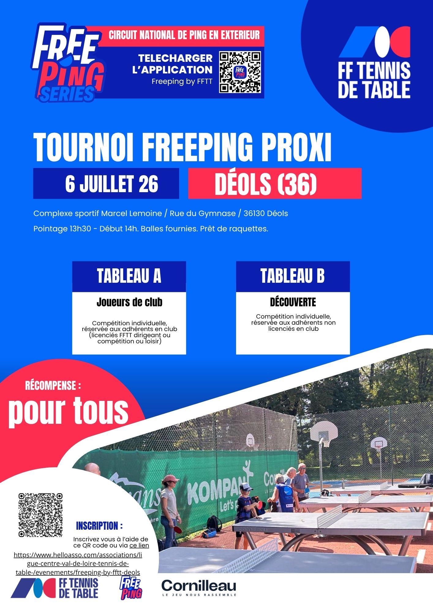 Tournoi Freeping proxi à Déols 2026