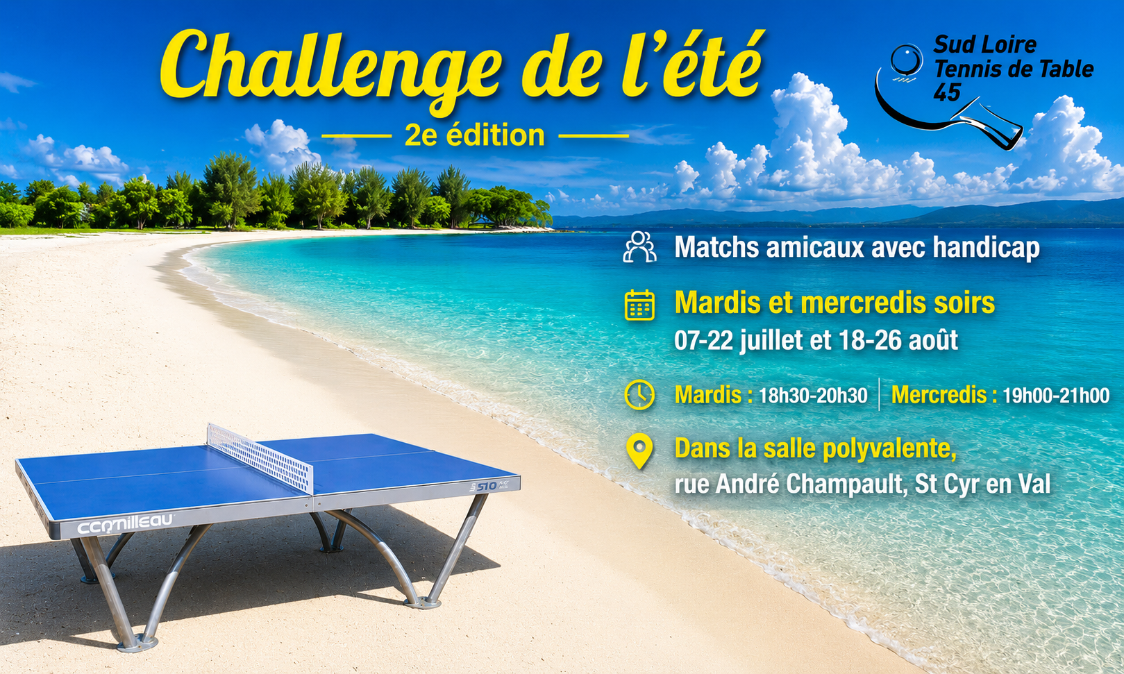 Tournoi d'été Sud Loire TT 45 2026