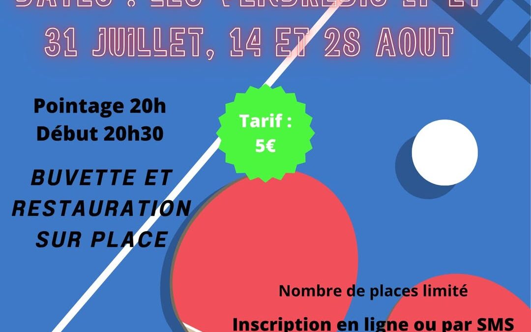 Tournoi d&rsquo;été au Blanc 2026