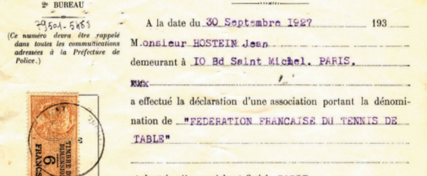 100 ans de la FFTT